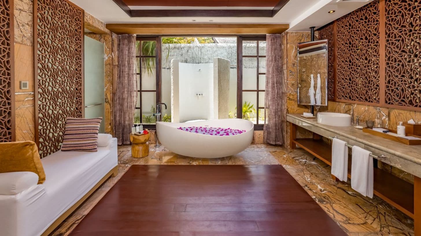 3-bedroom Earth Pool RESERVE, a beachfront family haven resort in Maldives.