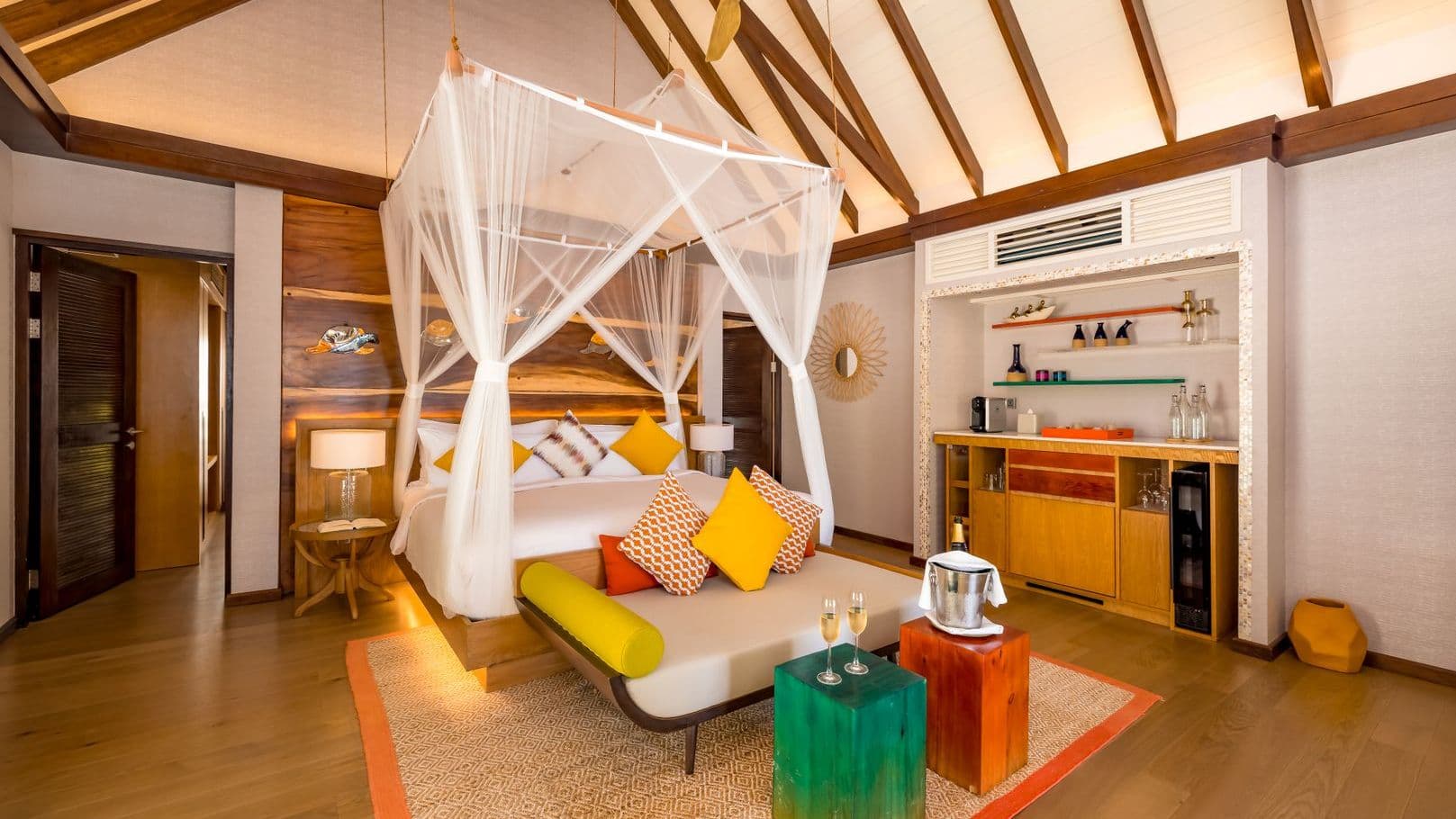 Earth villa with a refreshing beachfront escape, Maldives luxury villa, beach villas.