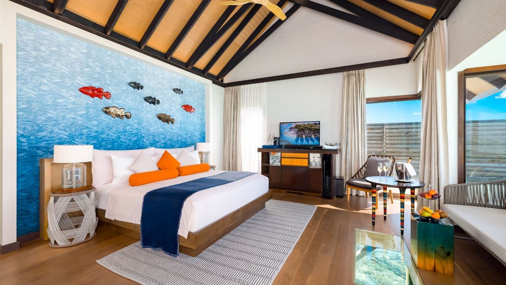 Wind villa with Magical Overwater Retreat in the Maldives, showcasing overwater villas.