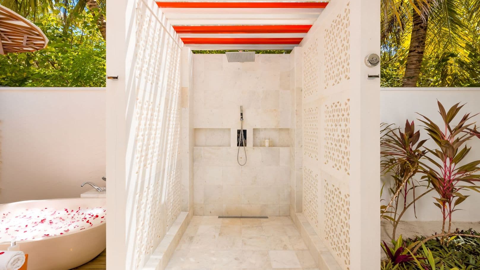 Earth villa with a refreshing beachfront escape, Maldives luxury villa, beach villas.