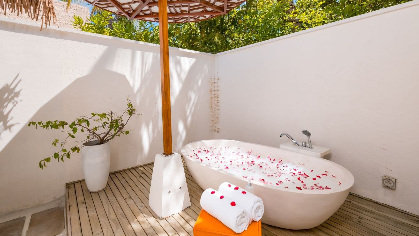 Earth villa with a refreshing beachfront escape, Maldives luxury villa, beach villas.