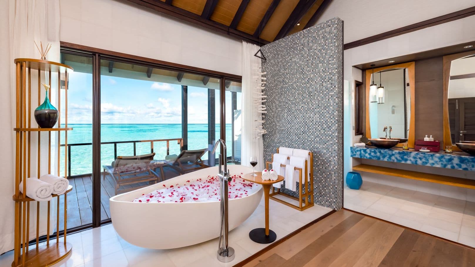 Wind villa with Magical Overwater Retreat in the Maldives, showcasing overwater villas.